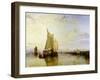 Dort or Dordrecht: the Dort Packet-Boat from Rotterdam Becalmed, 1817-18-J. M. W. Turner-Framed Giclee Print