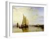 Dort or Dordrecht: the Dort Packet-Boat from Rotterdam Becalmed, 1817-18-J. M. W. Turner-Framed Giclee Print