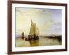 Dort or Dordrecht: the Dort Packet-Boat from Rotterdam Becalmed, 1817-18-J. M. W. Turner-Framed Giclee Print