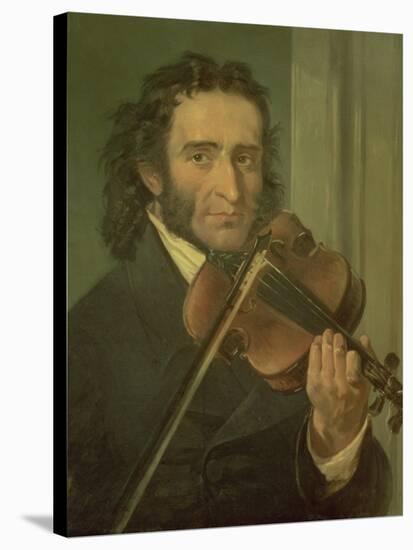 Dortrait of Niccolo Paganini-null-Stretched Canvas