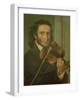 Dortrait of Niccolo Paganini-null-Framed Giclee Print