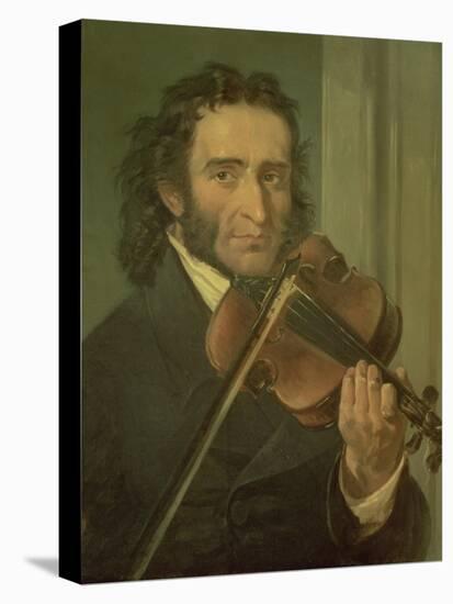 Dortrait of Niccolo Paganini-null-Stretched Canvas