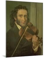 Dortrait of Niccolo Paganini-null-Mounted Giclee Print