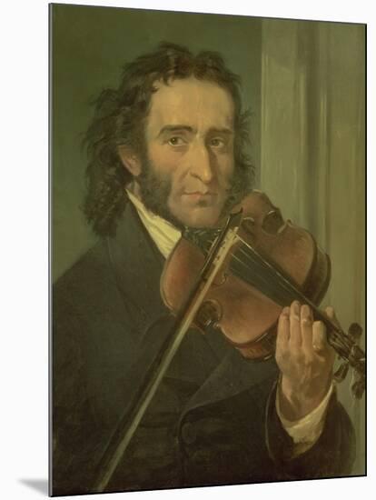 Dortrait of Niccolo Paganini-null-Mounted Giclee Print