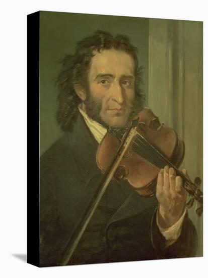 Dortrait of Niccolo Paganini-null-Stretched Canvas