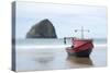 Dory Boat in Pacific City, Oregon-Justin Bailie-Stretched Canvas