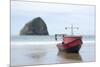 Dory Boat in Pacific City, Oregon-Justin Bailie-Mounted Photographic Print