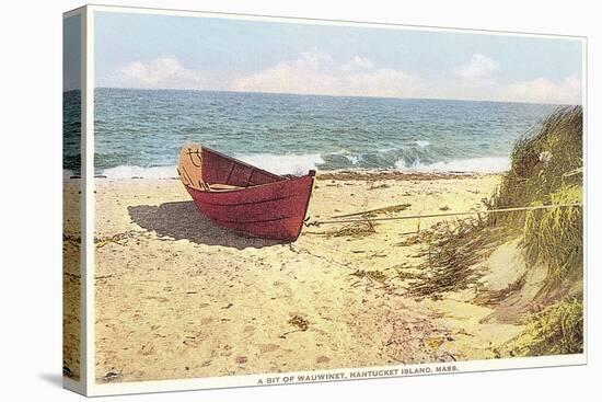 Dory on Beach, Wauwinet, Nantucket, Massachusetts-null-Stretched Canvas