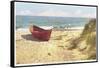 Dory on Beach, Wauwinet, Nantucket, Massachusetts-null-Framed Stretched Canvas