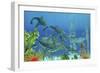 Doryaspis, an Extinct Genus of Primitive Jawless Fish from the Devonian Period-null-Framed Art Print