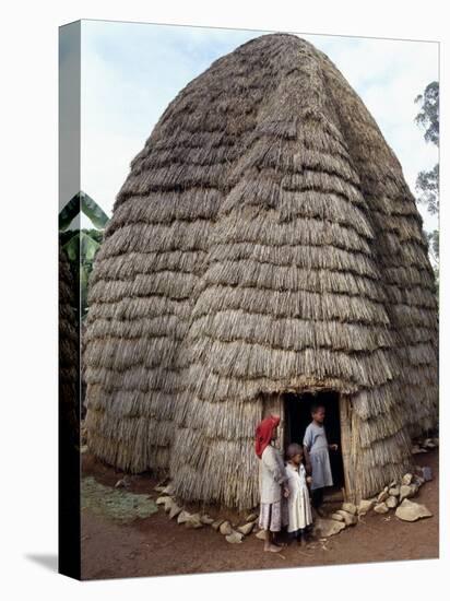 Dorze People Living in Highlands West of Abyssinian Rift Valley, Ethiopia-Nigel Pavitt-Stretched Canvas