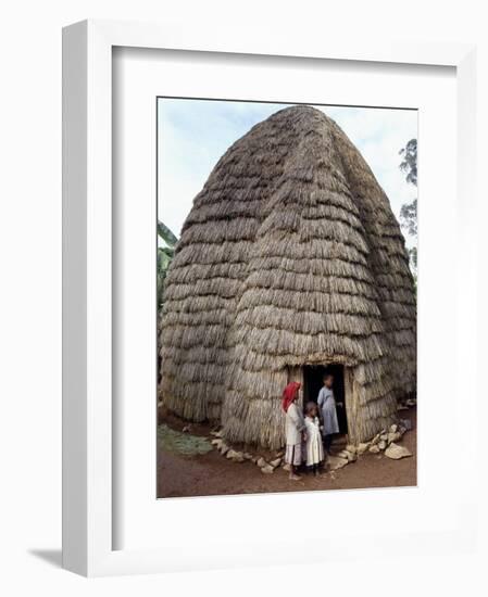 Dorze People Living in Highlands West of Abyssinian Rift Valley, Ethiopia-Nigel Pavitt-Framed Photographic Print