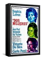 Dos Mujeres, (AKA Two Women, Aka La Ciociara), Sophia Loren on Argentinian Poster Art, 1960-null-Framed Stretched Canvas