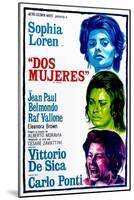 Dos Mujeres, (AKA Two Women, Aka La Ciociara), Sophia Loren on Argentinian Poster Art, 1960-null-Mounted Art Print