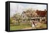 Dossington, Near Stratford-On-Avon-Alfred Robert Quinton-Framed Stretched Canvas