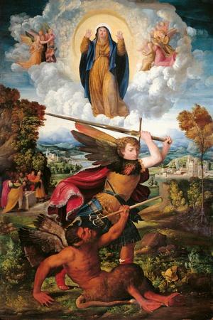 Archangel Michael and the Devil
