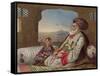 Dost Mahommed (1793-1863) King of Caubul and His Youngest Son, Plate 2-James Rattray-Framed Stretched Canvas