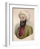 Dost Mohammad Khan Ruler of Afghanistan-null-Framed Art Print