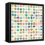 Dot world One-Jan Weiss-Framed Stretched Canvas