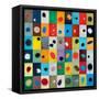 Dot-Sharon Elphick-Framed Stretched Canvas