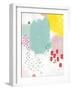 Dots and Colours - Mottle-null-Framed Giclee Print