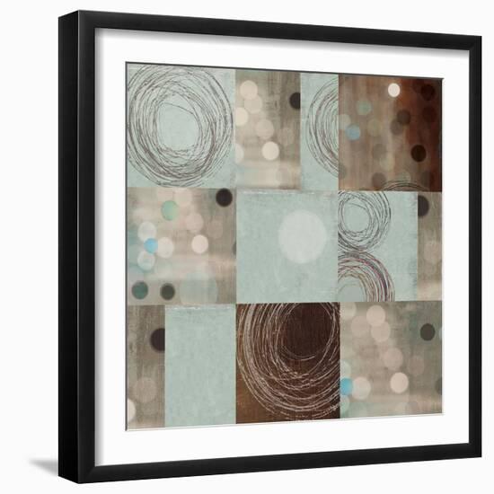 Dots and Swirls-Anna Polanski-Framed Art Print