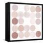 Dots II Square I Blush-Michael Mullan-Framed Stretched Canvas