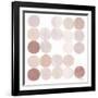 Dots II Square I Blush-Michael Mullan-Framed Art Print