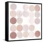 Dots II Square I Blush-Michael Mullan-Framed Stretched Canvas