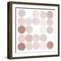 Dots II Square I Blush-Michael Mullan-Framed Art Print