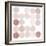 Dots II Square I Blush-Michael Mullan-Framed Art Print