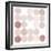 Dots II Square I Blush-Michael Mullan-Framed Art Print