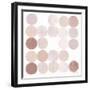 Dots II Square I Blush-Michael Mullan-Framed Art Print