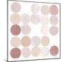 Dots II Square I Blush-Michael Mullan-Mounted Art Print