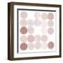 Dots II Square I Blush-Michael Mullan-Framed Art Print