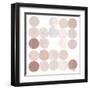 Dots II Square I Blush-Michael Mullan-Framed Art Print