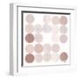 Dots II Square I Blush-Michael Mullan-Framed Art Print