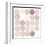 Dots II Square II Blush-Michael Mullan-Framed Art Print