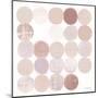 Dots II Square II Blush-Michael Mullan-Mounted Art Print