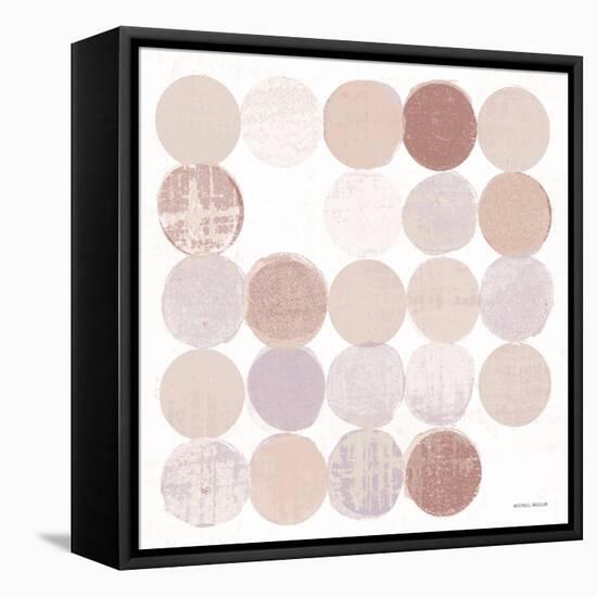 Dots II Square II Blush-Michael Mullan-Framed Stretched Canvas