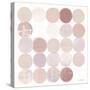 Dots II Square II Blush-Michael Mullan-Stretched Canvas