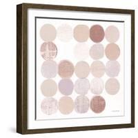 Dots II Square II Blush-Michael Mullan-Framed Art Print