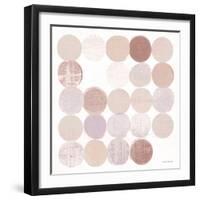 Dots II Square II Blush-Michael Mullan-Framed Art Print