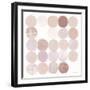 Dots II Square II Blush-Michael Mullan-Framed Art Print