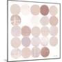 Dots II Square II Blush-Michael Mullan-Mounted Art Print