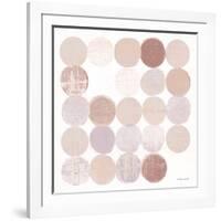 Dots II Square II Blush-Michael Mullan-Framed Art Print