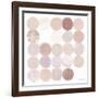 Dots II Square II Blush-Michael Mullan-Framed Art Print