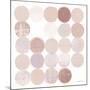 Dots II Square II Blush-Michael Mullan-Mounted Art Print