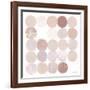 Dots II Square II Blush-Michael Mullan-Framed Art Print