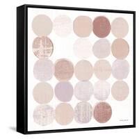 Dots II Square II Blush-Michael Mullan-Framed Stretched Canvas